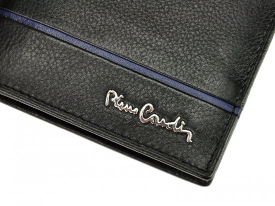 Pánská kožená peněženka Pierre Cardin SAHARA TILAK15 2326 černá + modrá 10