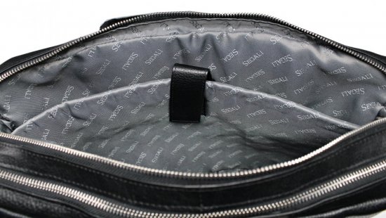 Pánska kožená taška na notebook SG-27015 - vnútorná výbava 02