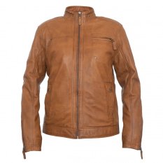 Pánská kožená bunda BRIGHTON d. cognac