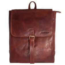 Kožený batoh UNISEX SONNY red koňak