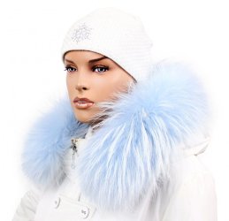 Kožušinový lem na kapucňu - golier medvedíkovec snowtop M 38/16 (65 cm)