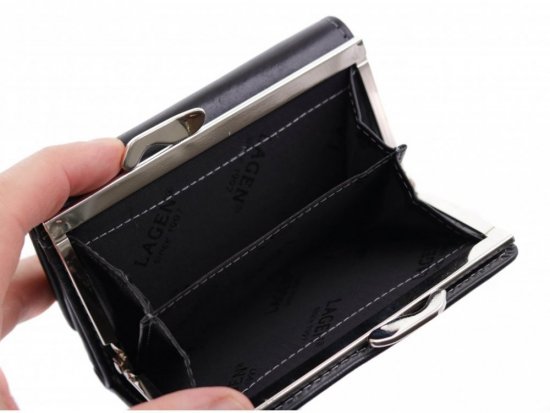 Dámska kožená peňaženka HT-233/T čierna 8