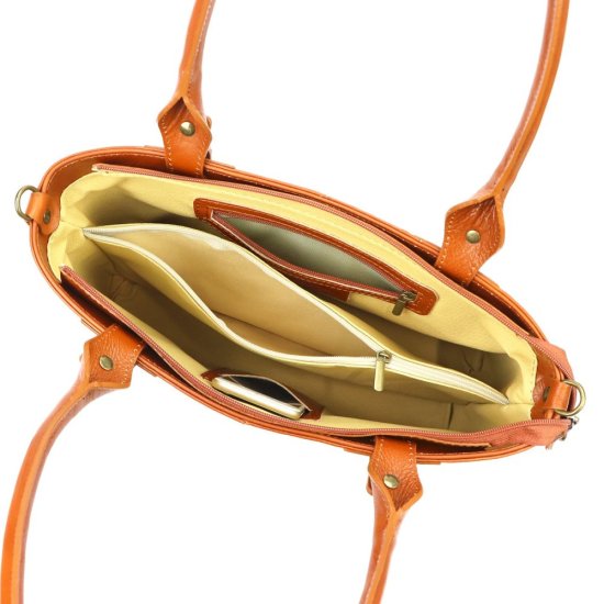 Dámská kožená kabelka Angelika camel