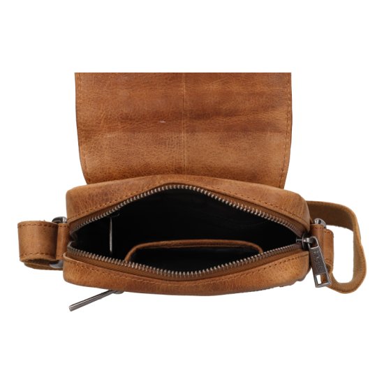 Pánská kožená taška přes rameno LG-25012 camel - vnitřní vybavení