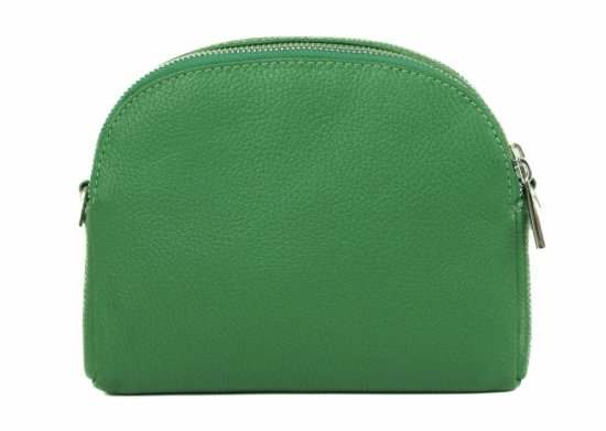 Dámská kožená taška přes rameno SG-212 zelená - zadní strana