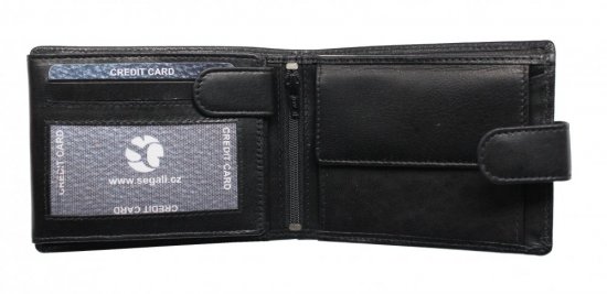 Pánská kožená peněženka SG-22511 černá 2