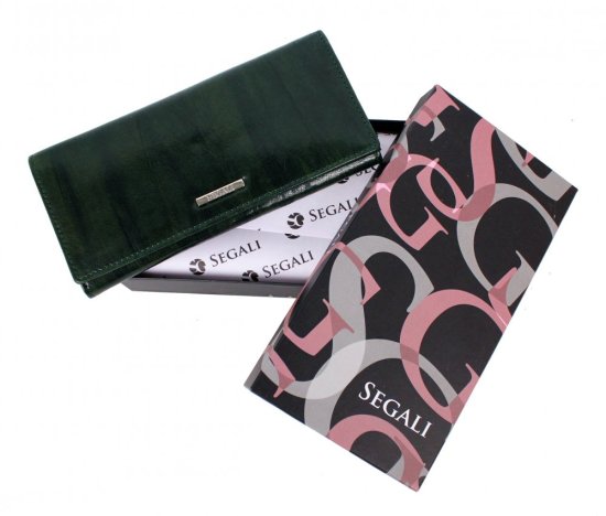 Dámska kožená peňaženka SG-27120 zelená 5