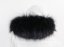 Kožušinový lem na kapucňu - golier medvedíkovec čierny M 58/1 (75 cm)