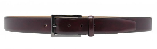 Pánský kožený opasek Lindenmann 21520587 bordo 1