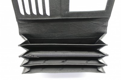 Dámská kožená peněženka V 2102 černá