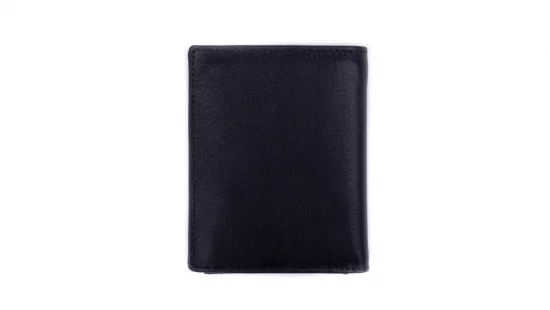 Pánska kožená peňaženka 27942042519 čierna melír 2
