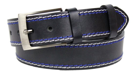 Pánský kožený opasek 234-2MB černý