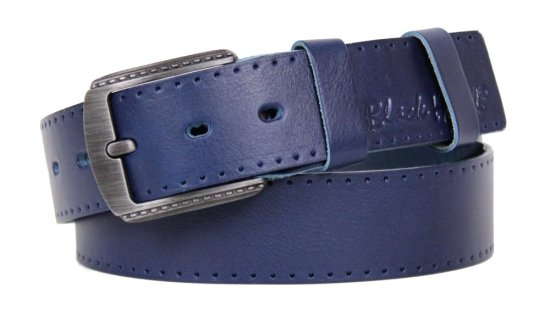 Dámský kožený opasek Black Hand 2101-40 modrý