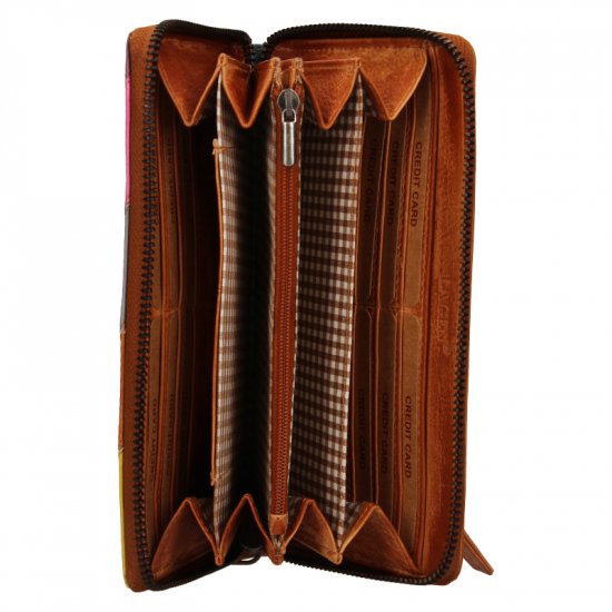 Dámska kožená peňaženka 29000/D caramel/multi