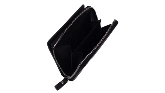 Dámska kožená peňaženka SG-27544B čierna - mincovník Dámska kožená peňaženka SG-27544B čierna - mincovník