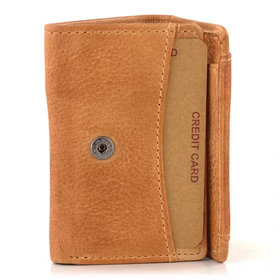 Dámská kožená peněženka W-22030/D caramel (malá peněženka) 5
