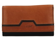 Dámská kožená peněženka BLC/25305/222 černá/koňak