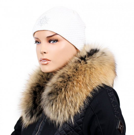 Fur trim on the hood - raccoon collar snowtop M 35/57 (70 cm)