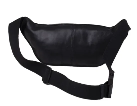 Kožená ledvinka 225819 černá - zadní pohled Kožená ledvinka 225819 černá - zadní pohled