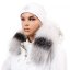 Kožešinový lem na kapuci - límec liška bluefrost white LB 21/13 (66 cm)