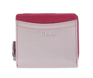 Dámska kožená peňaženka SG-27544B sivá + vínová