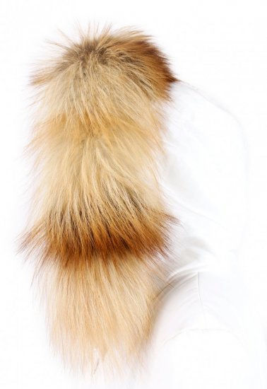 Fur trim on the hood - fox collar gold LZ04 (70 cm) 1