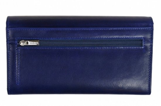 Dámska kožená peňaženka SG-228 modrá 2 - zadný pohľad