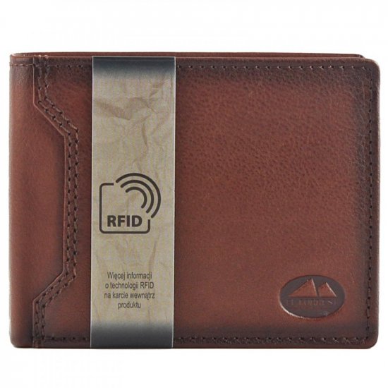 Pánská kožená peněženka El Forrest 2899-29 RFID hnědá