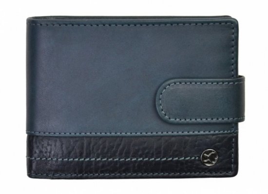 Pánská kožená peněženka 2951320005LZ modrá/modrá