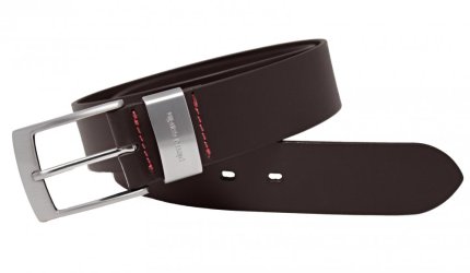 Pánský kožený opasek Pierre Cardin 21070007 hnědý
