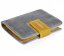 Dámská kožená peněženka 23310 šedá + žlutá