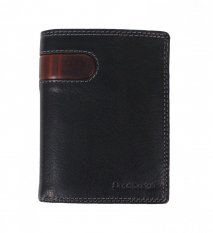 Pánska kožená peňaženka D-2306 RFID čierna
