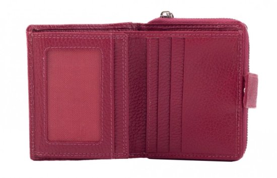 Dámská kožená peněženka SG-27618 růžová 4
