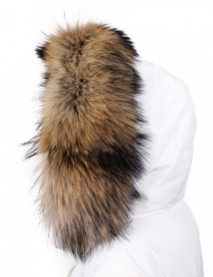 Fur trim on the hood - collared raccoon M 51/16 (65 cm) 2