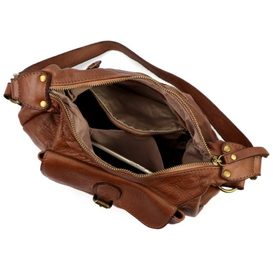 Dámska kožená kabelka Scarlet hnedá - vnútorné vybavenie