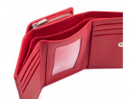 Dámska kožená peňaženka SG-27106 B Červená 3