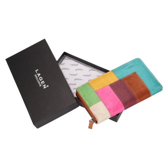 Dámska kožená peňaženka 29000/D caramel/multi 2 - balenie