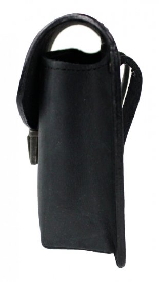 Kožená kapsa na opasok Scorteus SC 2003 grafitovo čierna 2