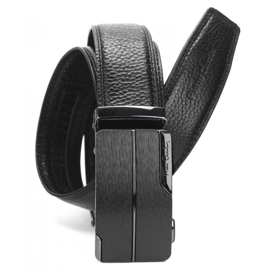 Pánský kožený opasek Pierre Cardin 2547 HY08 černý