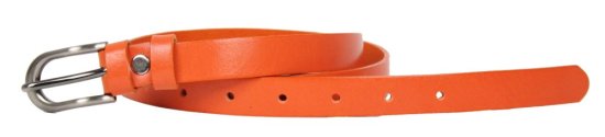 Dámský kožený opasek 2186-08 oranžový 2