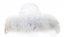Kožušinový lem na kapucňu - golier líška svetlo šedá L 13/3 (63 cm)