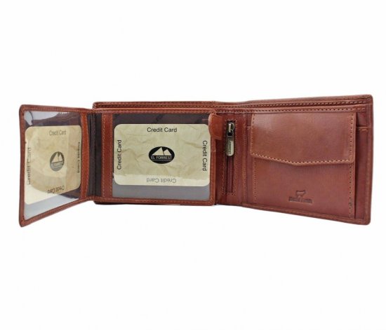 Pánská kožená peněženka El Forrest 2892/A 29 RFID hnědá 2