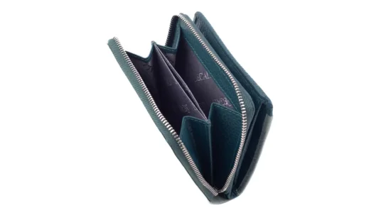 Dámska kožená peňaženka SG-27544B Sage/Peacock Blue 05