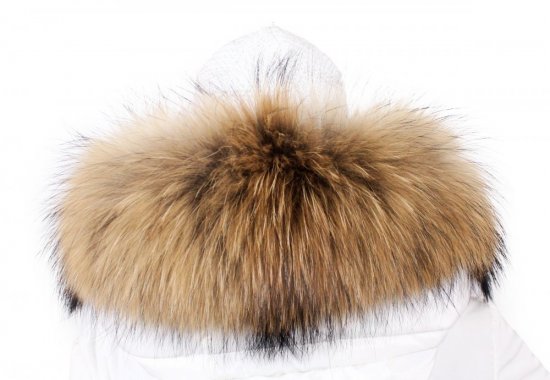 Exclusive fur trim on the hood - raccoon collar MX-09 (75 cm) 2