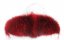 Kožušinový lem na kapucňu - golier medvedíkovec červený M 14/5 (70 cm)