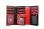 Dámská kožená peněženka SG-209 černo červená 3