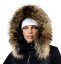 Kožešinový lem na kapuci - límec mývalovec snowtop M 35/72 (65 cm) 1