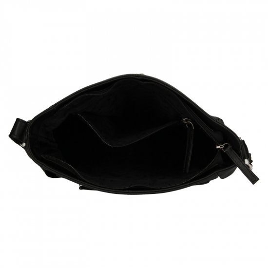 Dámská kožená taška přes rameno BLC/20/21437 černá 4