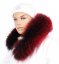 Kožušinový lem na kapucňu - golier medvedíkovec červený snowtop M 14/7 (70 cm)