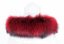 Kožešinový lem na kapuci - límec mývalovec červený M 14/4 (70 cm)
